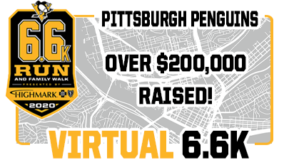 Pittsburgh Penguins Virtual 6.6K Raises Over $200,000
