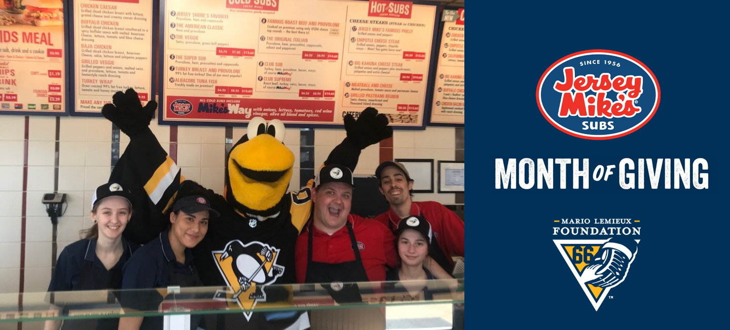 Jersey Mike’s Month of Giving Supports the Lemieux Foundation