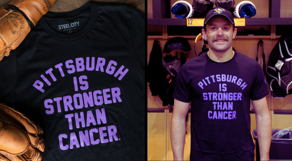 Pittsburgh Is Stronger Than Cancer T-Shirts from Steel City